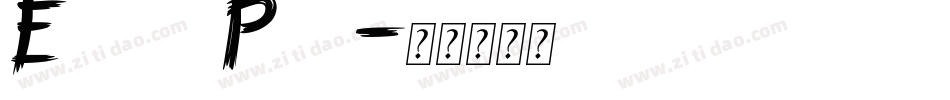 End of Path字体转换